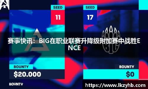 赛事快讯：BIG在职业联赛升降级附加赛中战胜ENCE